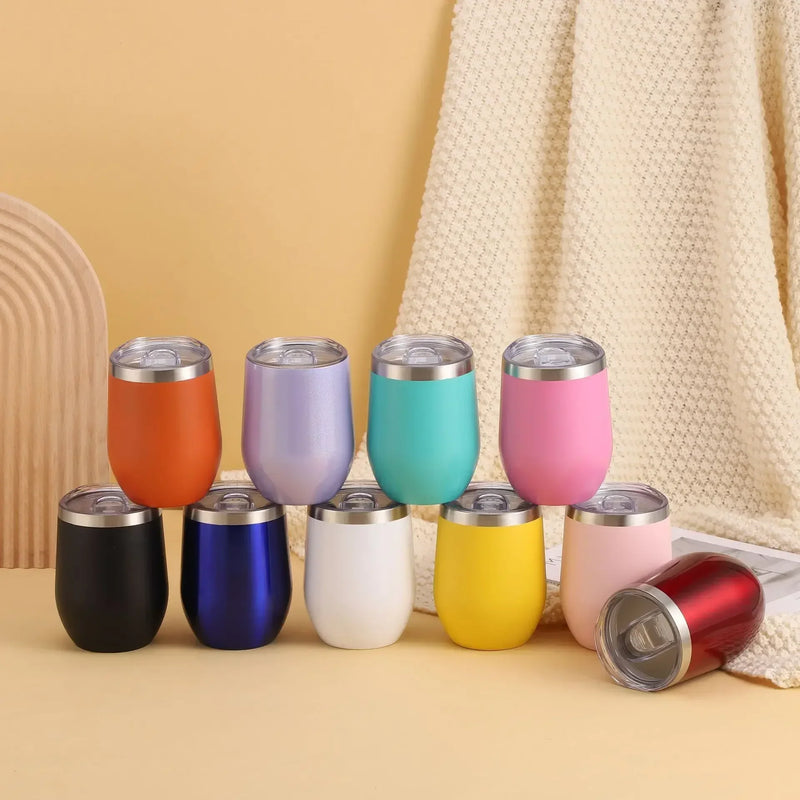 360Ml 12Oz Thermal Insulated Stainless Steel Tumbler Double Wall Water Bottle Portable to Go Coffee Mug Travel Dinking Cup