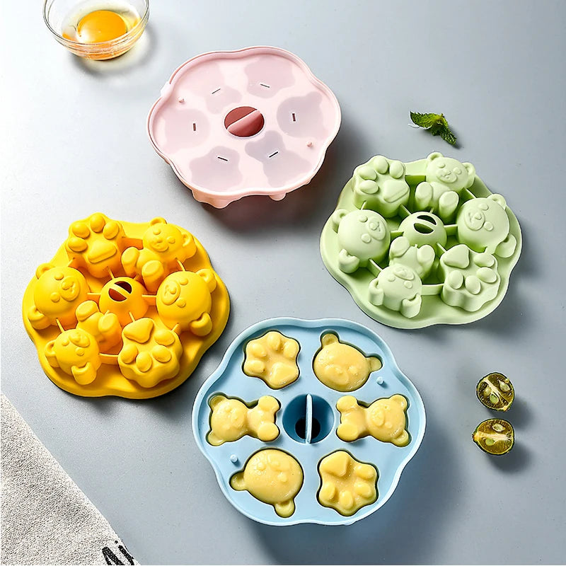 1Pcs Silicone Muffin Molds Cupcake/Ice Cubes Mold Fits 5 to 8 Qt Pressure Cooker Sous Vide Egg Bite Maker Air Fryer Accessories