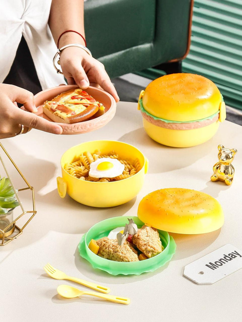 Novelty Burger Shape Lunch Box