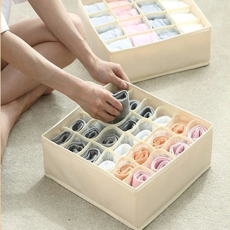 3pcs Drawer Separator Box Organizer Underwear Organizer Clothes Storage Socks Bra Belt Panties Storage Box