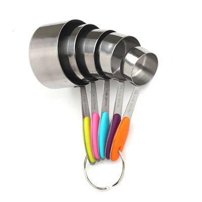 10Pcs Stainless Steel Measuring Set Stackable Measuring Cups Measuring Spoons Set 