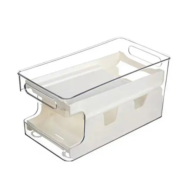 Beverage Can Organizer Fridge Storage Box Beer Double-Layer Soda Can Organizer 