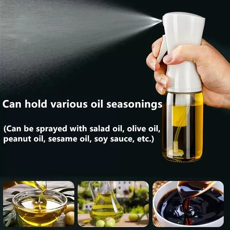 200Ml Oil Spray Bottle Kitchen Cooking Dispenser Camping Baking Empty Vinegar Soy Sauce Sprayer 