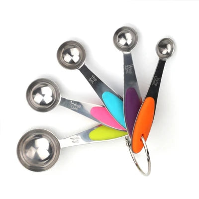 10Pcs Stainless Steel Measuring Set Stackable Measuring Cups Measuring Spoons Set 