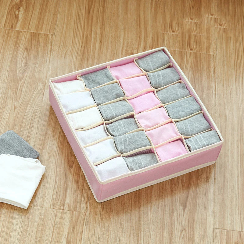 3pcs Drawer Separator Box Organizer Underwear Organizer Clothes Storage Socks Bra Belt Panties Storage Box