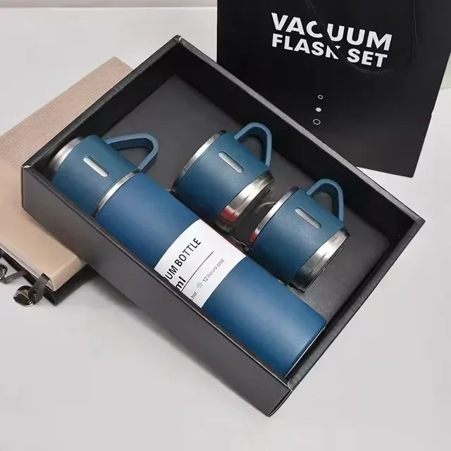 500ML 304 Stainless Steel Vacuum Insulated Bottle Gift Set Office Business Style Coffee Mug Thermos Bottle