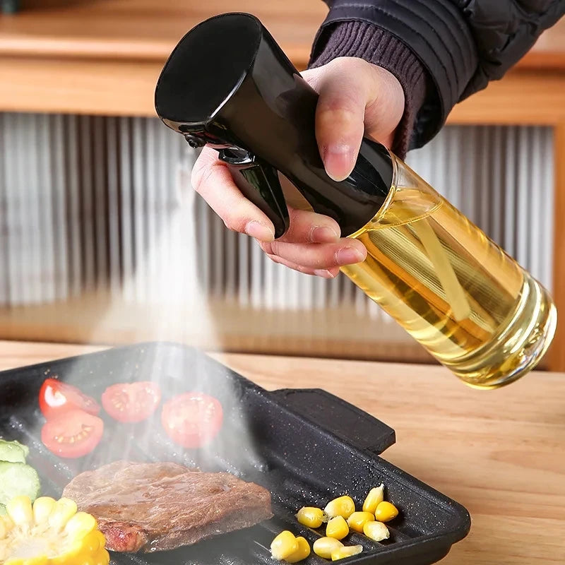 200Ml Oil Spray Bottle Kitchen Cooking Dispenser Camping Baking Empty Vinegar Soy Sauce Sprayer 