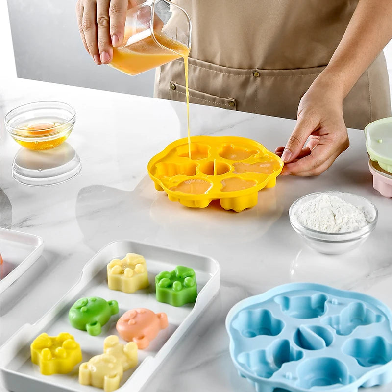 1Pcs Silicone Muffin Molds Cupcake/Ice Cubes Mold Fits 5 to 8 Qt Pressure Cooker Sous Vide Egg Bite Maker Air Fryer Accessories