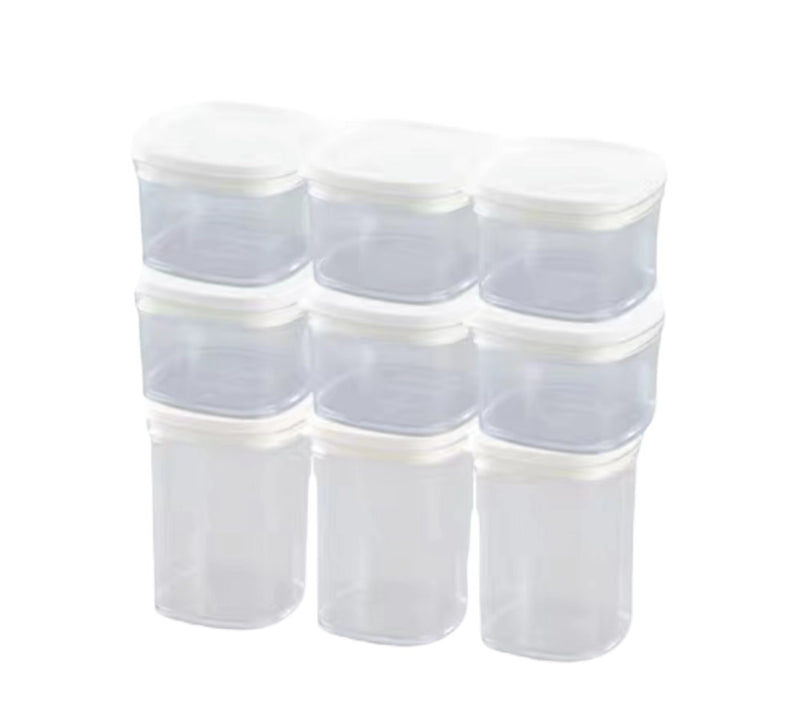 Airtight 9PCS Kitchen Pantry Fridge Food Storage Container Set with Labels