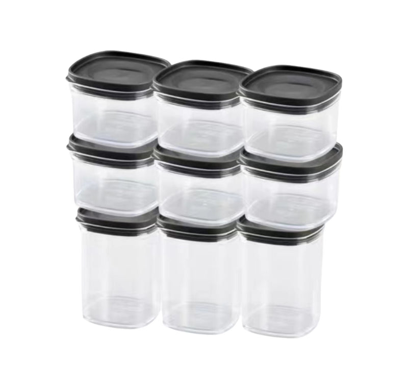 Airtight 9PCS Kitchen Pantry Fridge Food Storage Container Set with Labels