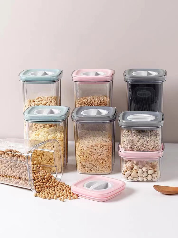 Airtight 6PCS Kitchen Pantry Fridge Easy Lock Food Storage Container Set